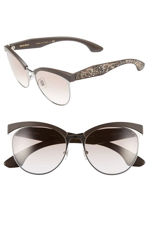 miu miu pave cat eye glasses